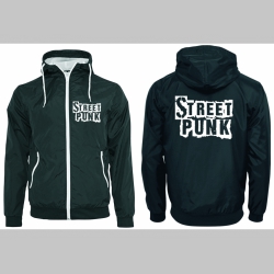 Street Punk šuštiaková bunda čierna materiál povrch:100% nylon, podšívka: 100% polyester, pohodlná,vode a vetru odolná